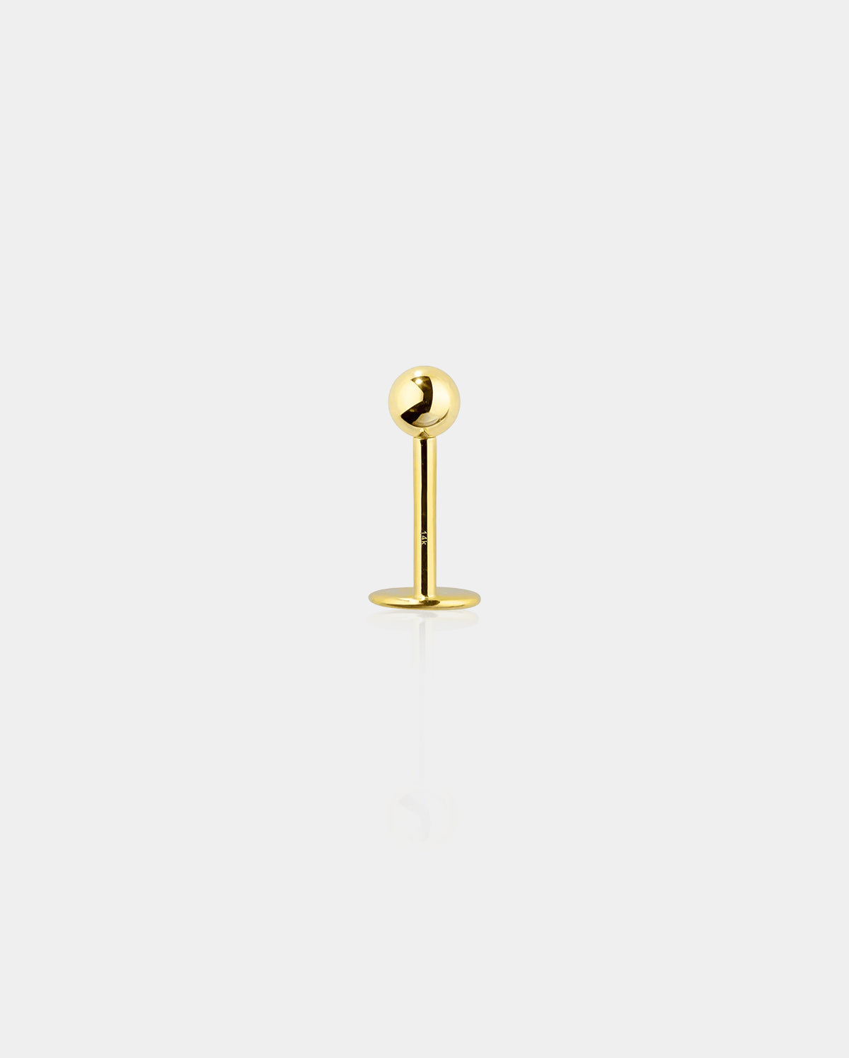 gold labret stud