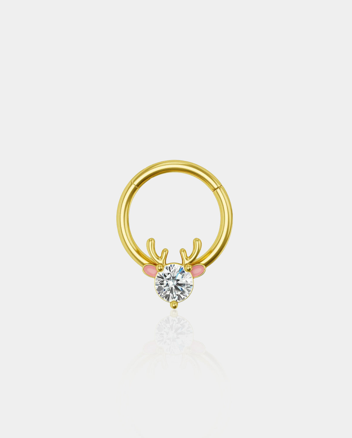 Christmas clicker nose hoop
