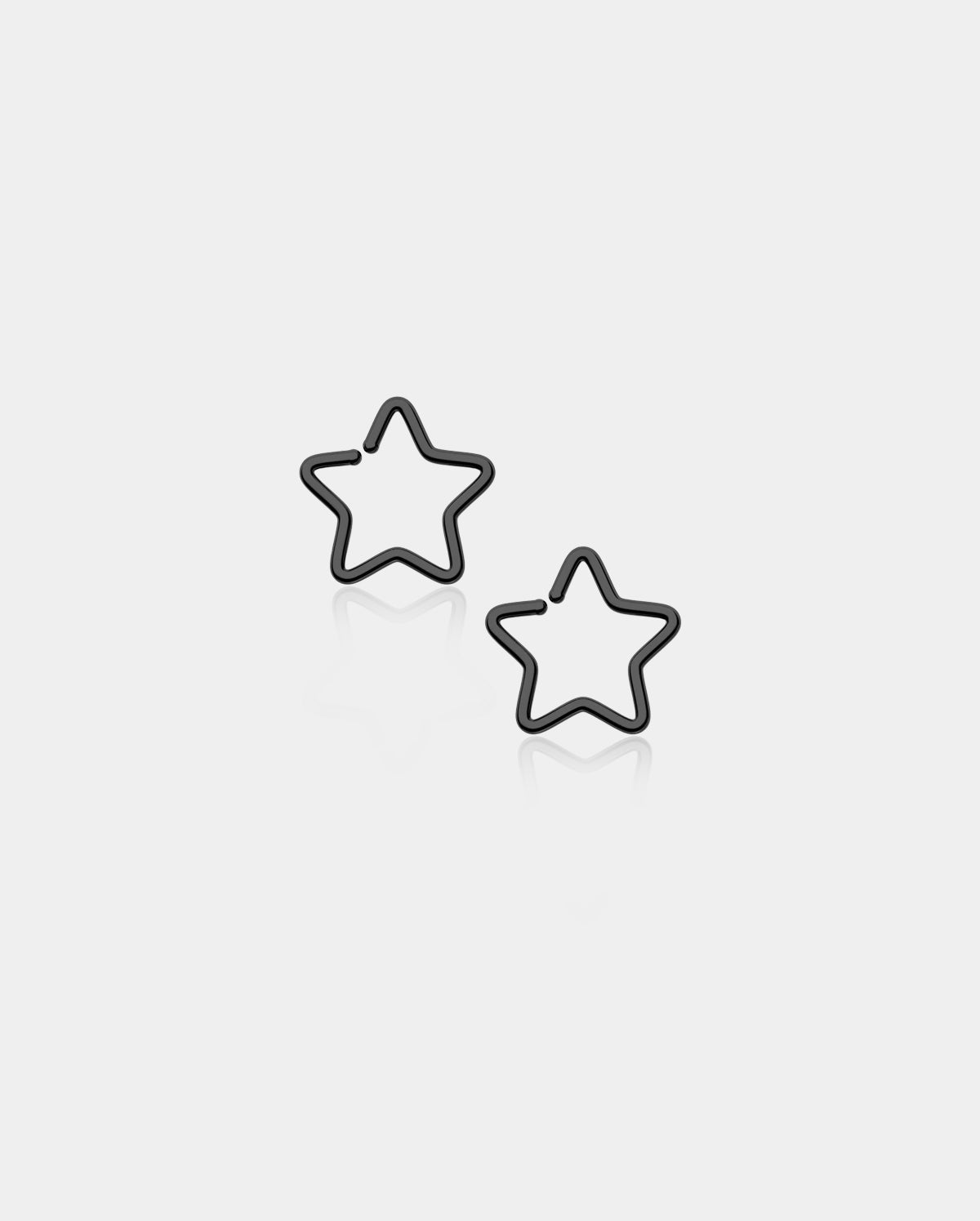 2PCS Titanium Star Seamless Nose Ring