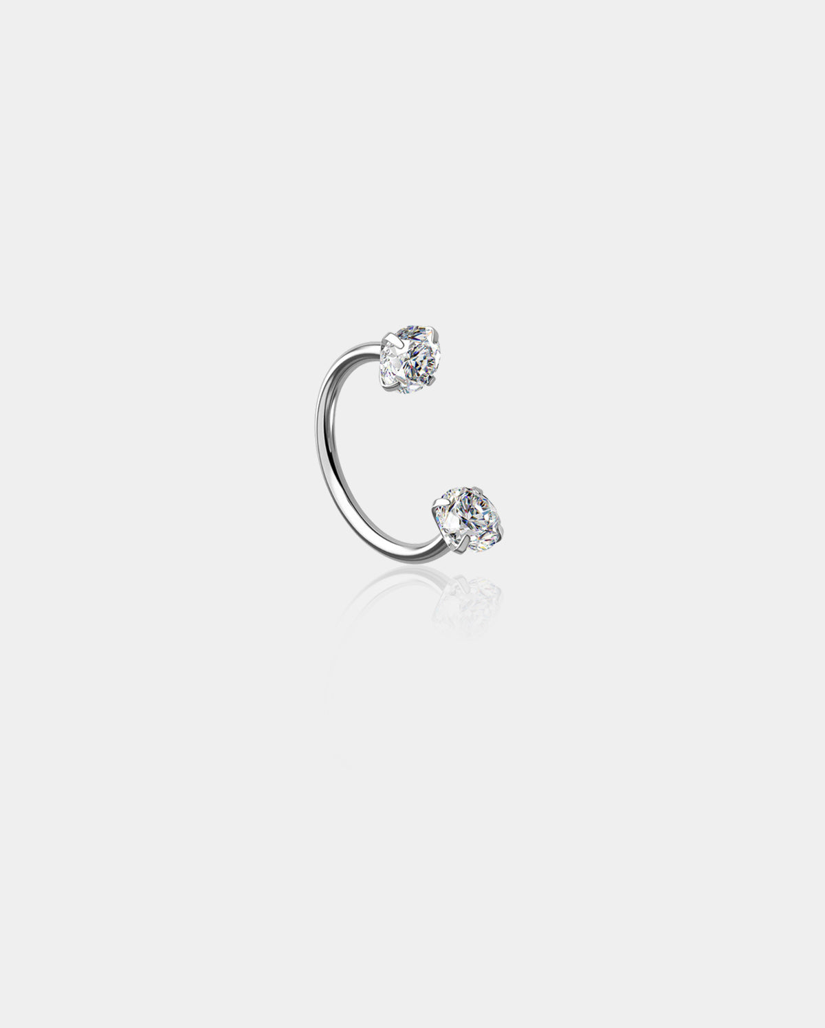 half hoop nose ring