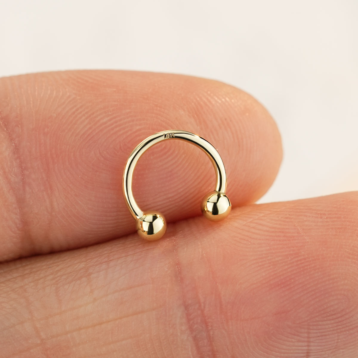 14k horseshoe septum ring