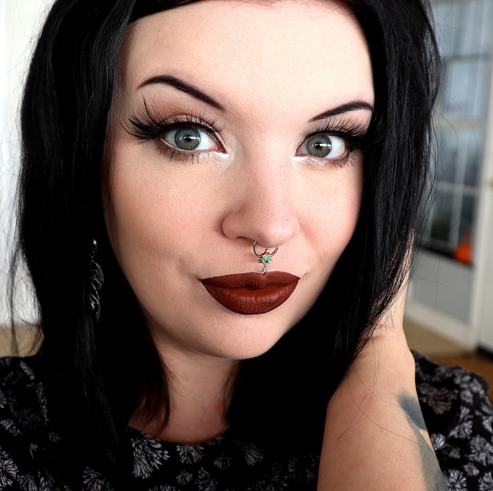 Festive Christmas Tree Daith Septum Ring