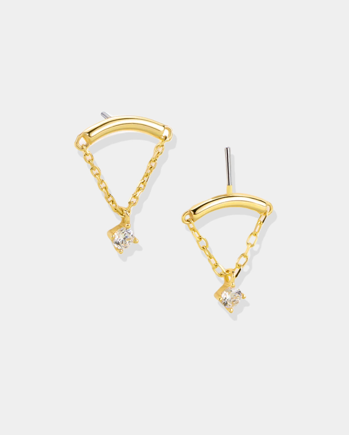 dangle cartilage chain earring