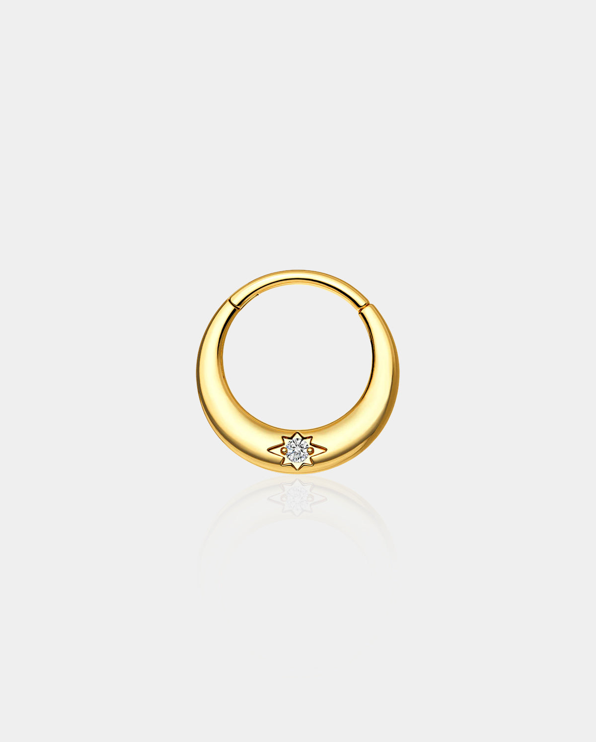 Center CZ Forward Facing Septum Ring