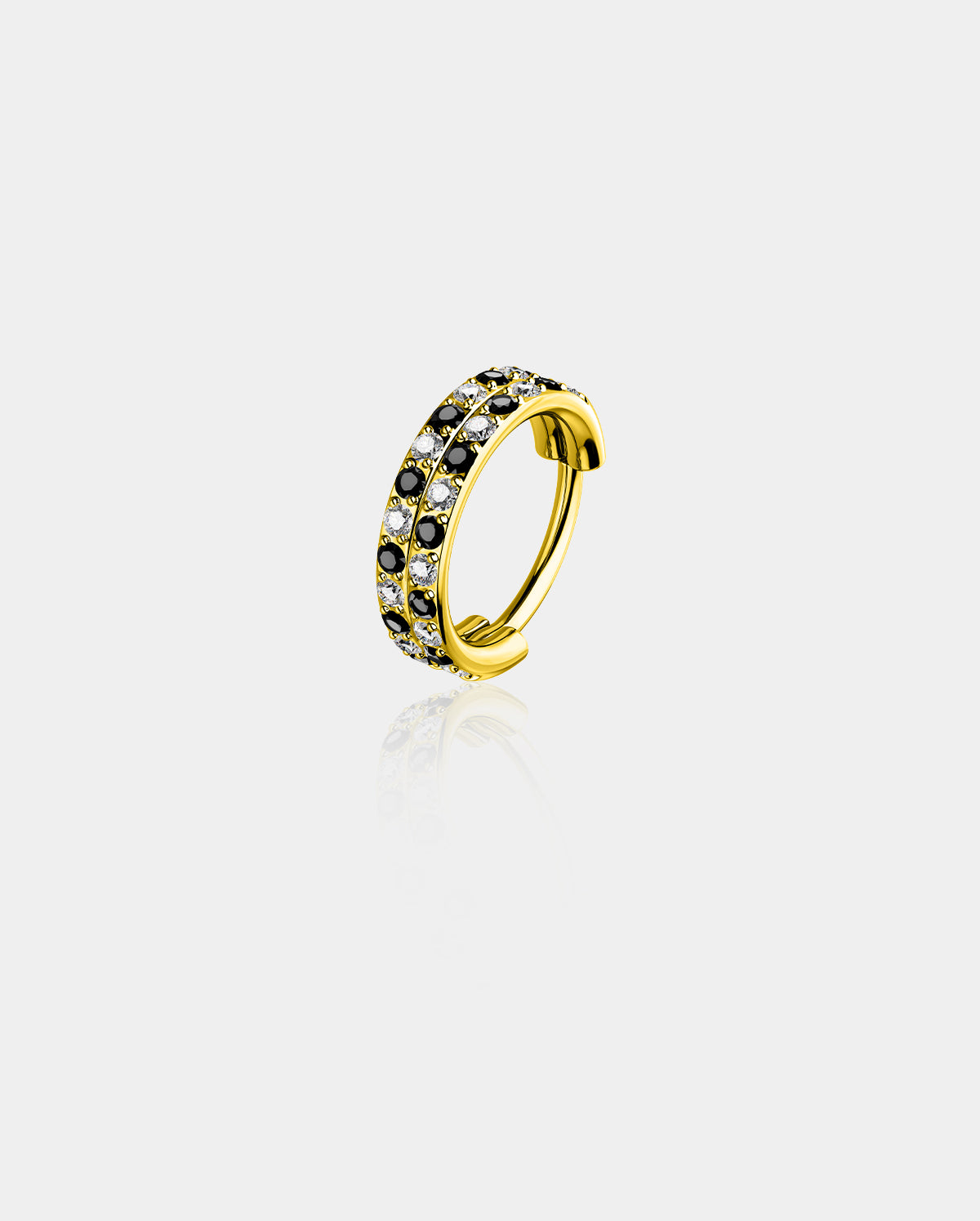 Checkered Double Row Nose Ring