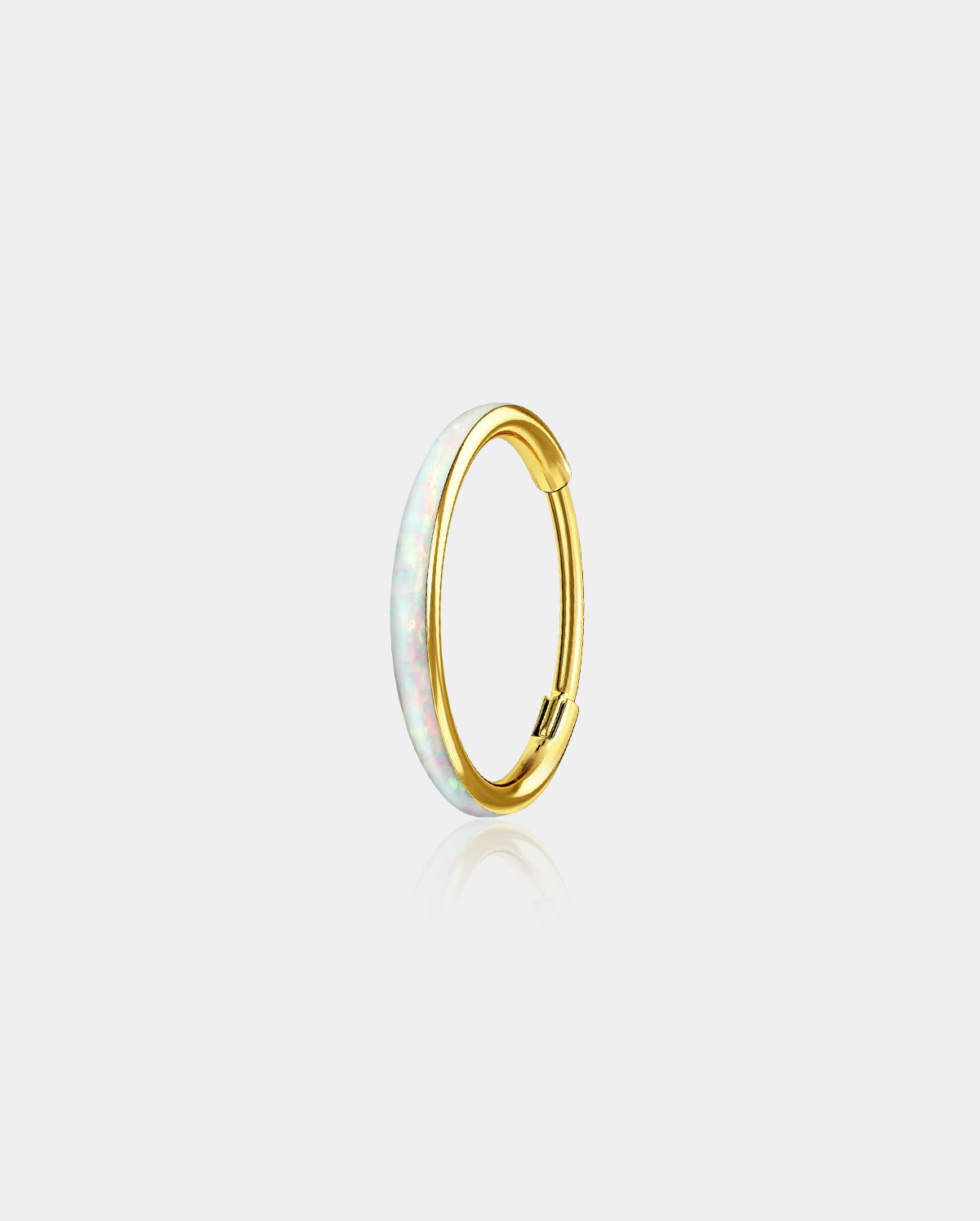 Opal Hinged Segment Nose Ring