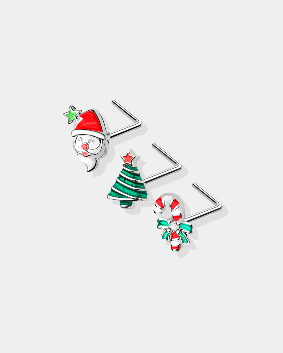 christmas nose rings