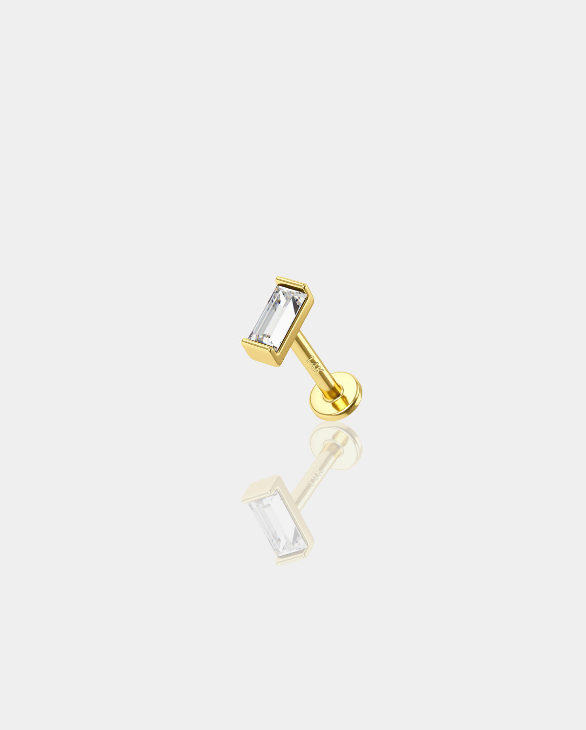 14k gold helix piercing stud