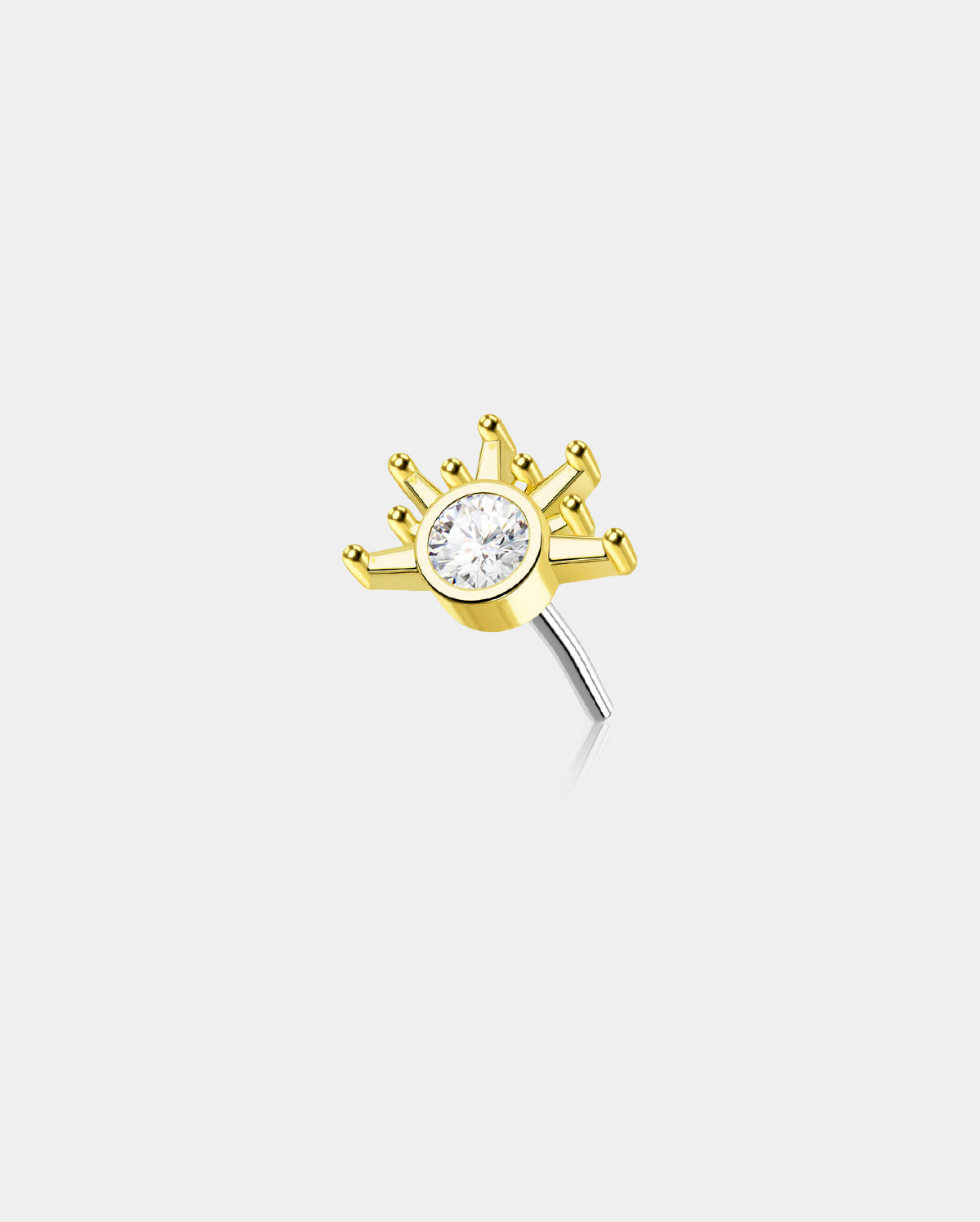 14k real gold cartilage earrings