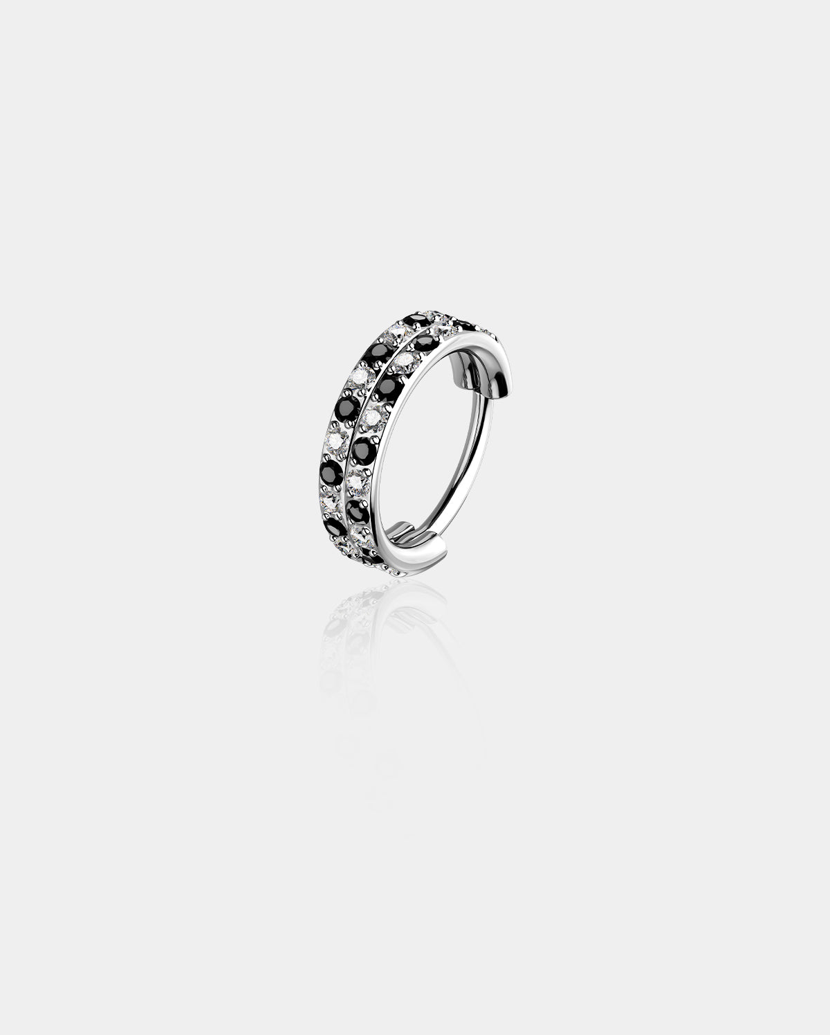 Checkered Double Row Nose Ring