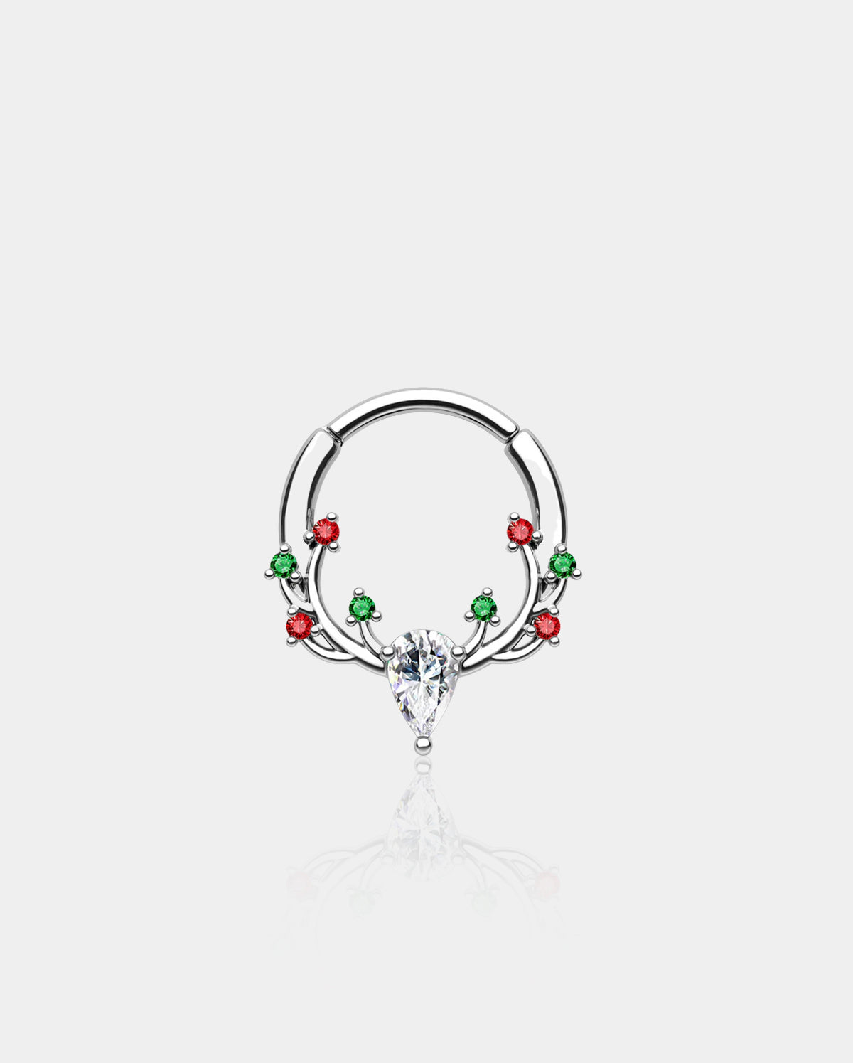 Antler Colorful Gemstone Septum Ring