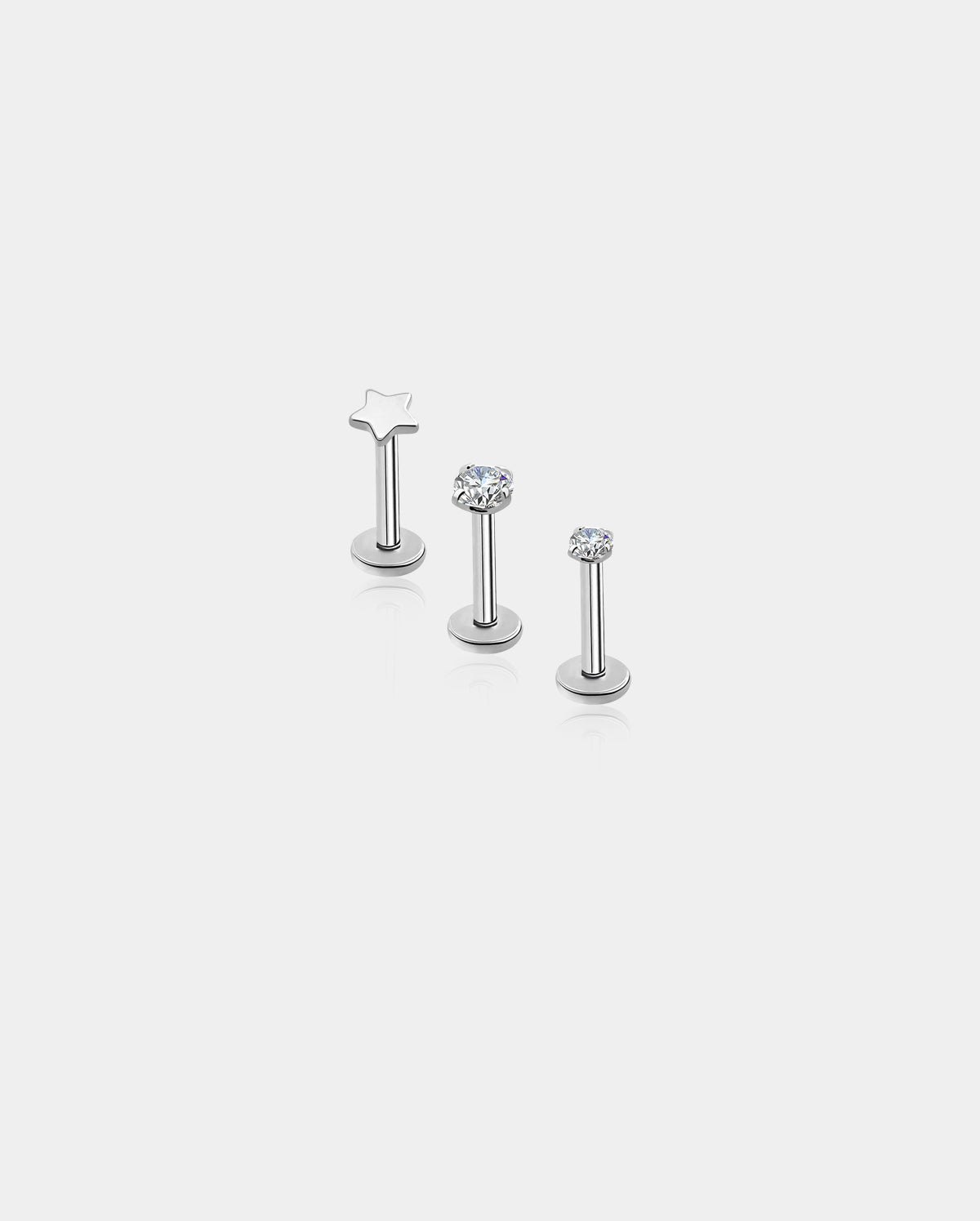oufer labret earrings