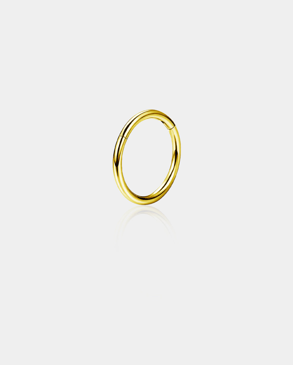 gold titanium hinged nose ring