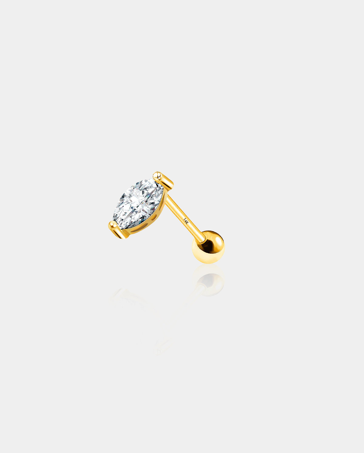 gold helix earring