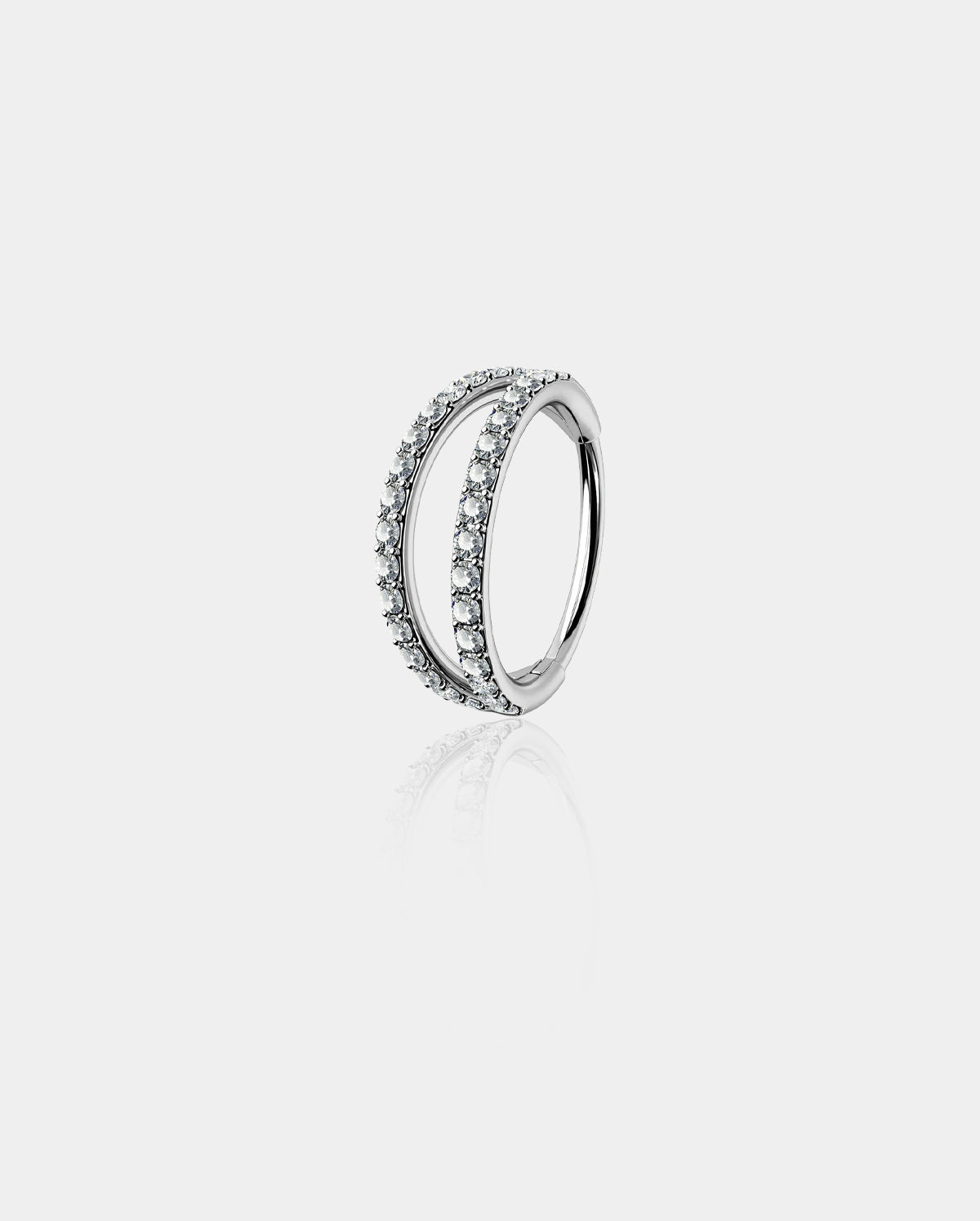 titanium double conch hoop