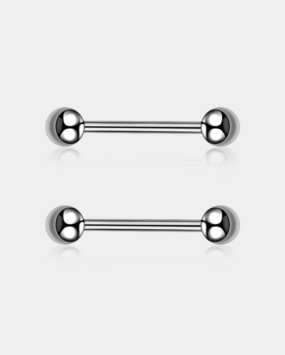 2PCS Titanium Nipple Barbell Pack