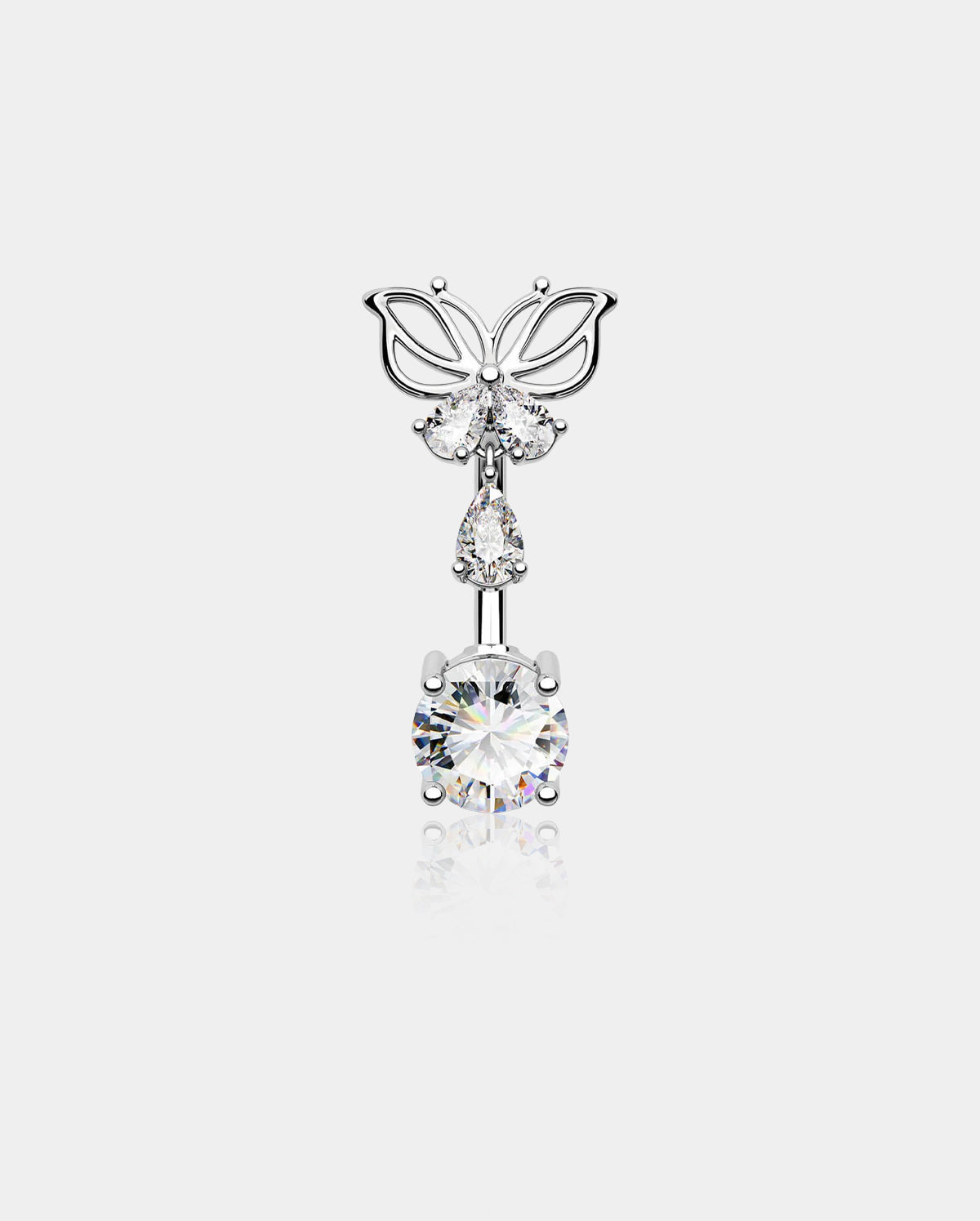 butterfly belly ring