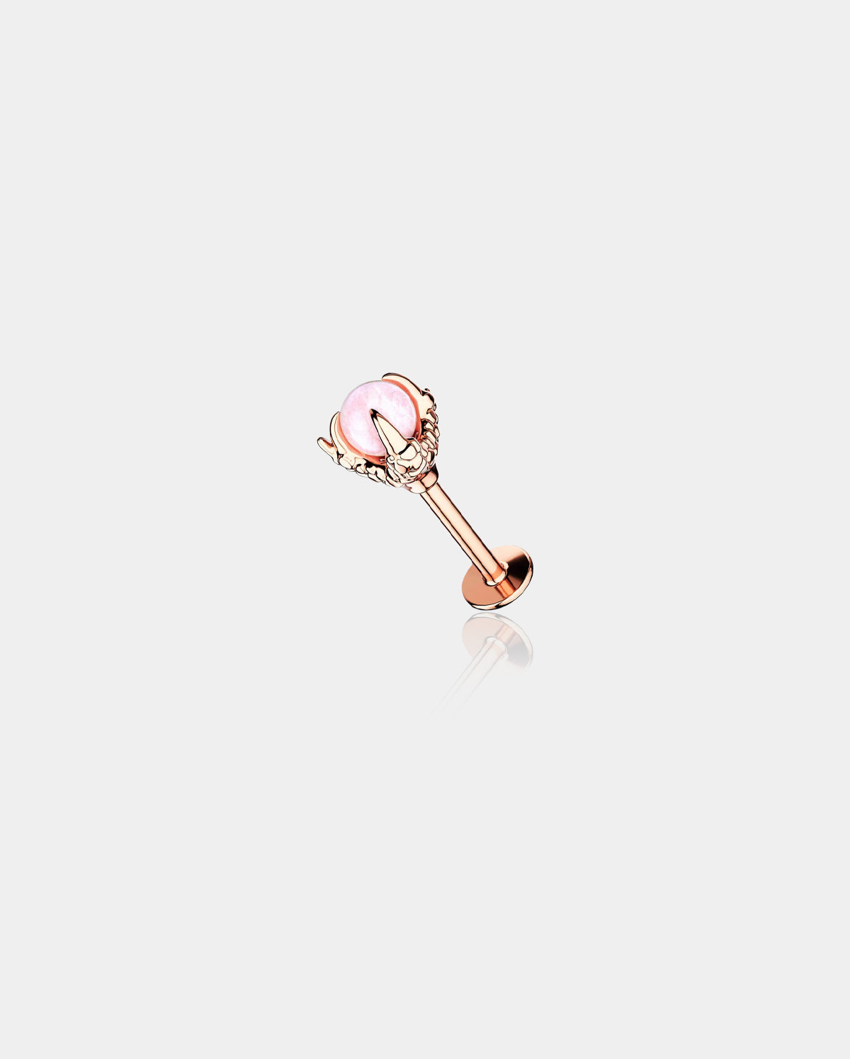 dragon claw pink lip studs