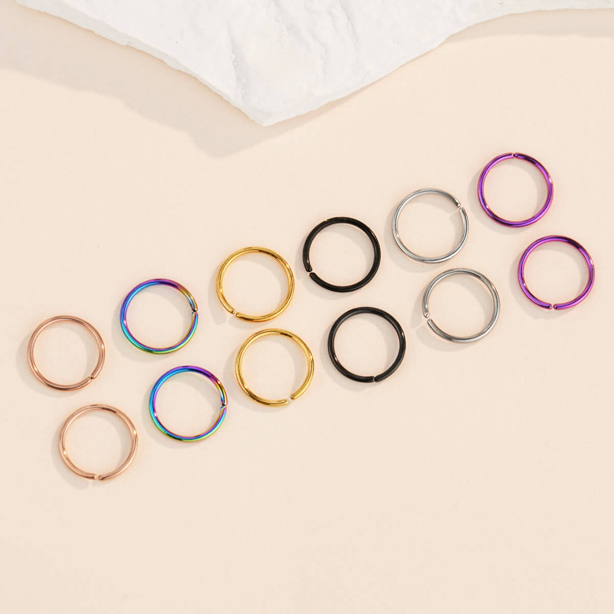 seamless nose rings