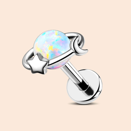 internally threaded opal helix stud 