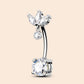 oufer flower belly button rings