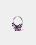 pink butterfly hinged segment hoop