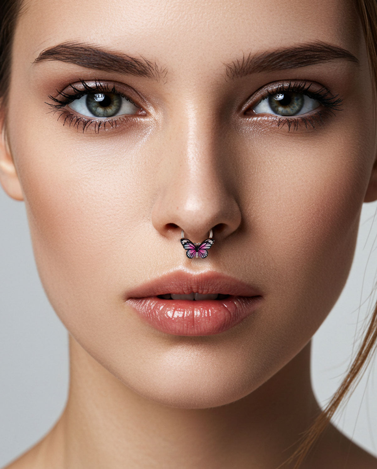 butterfly septum piercing