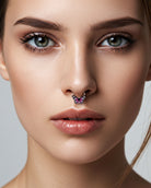 butterfly septum piercing