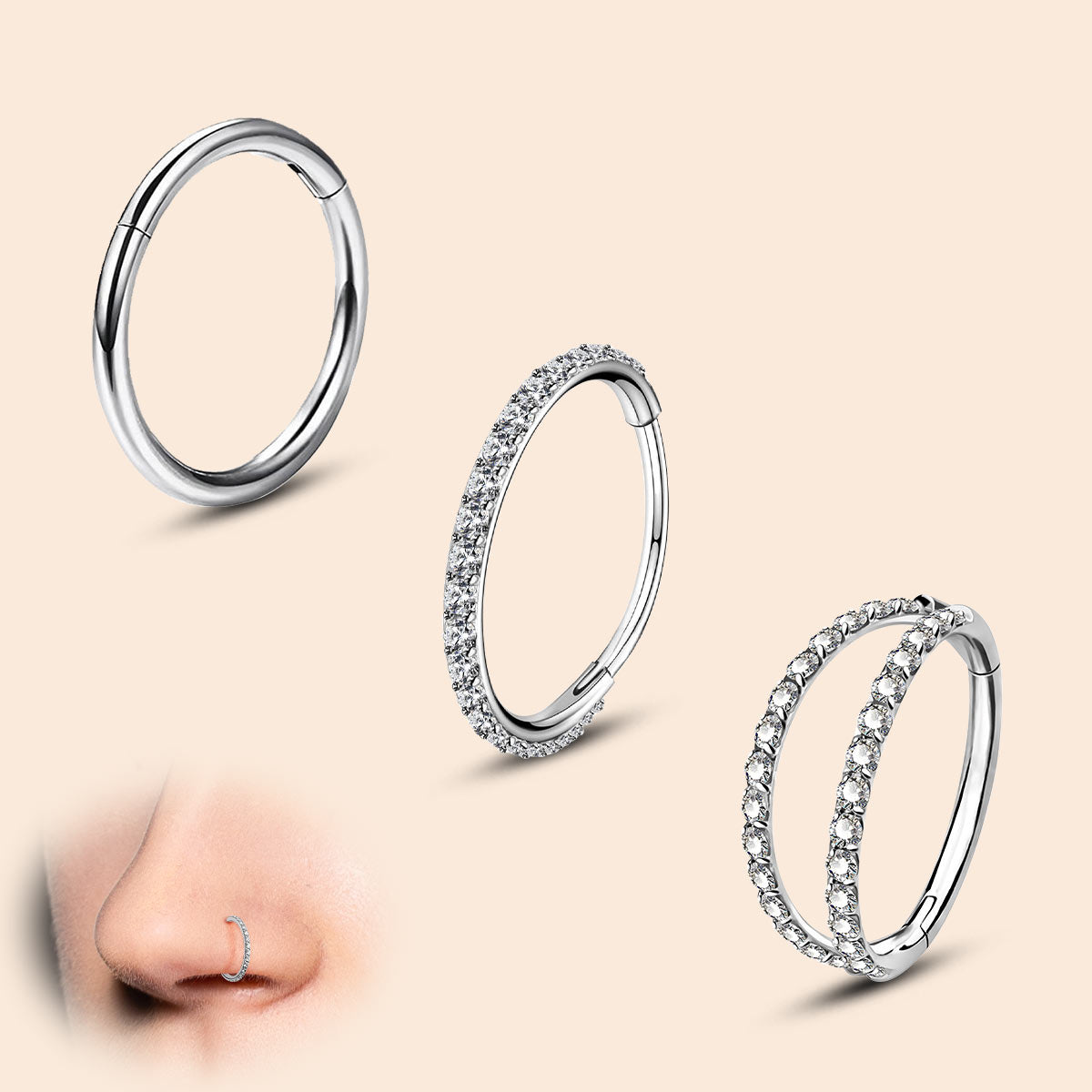 oufer nose ring sets