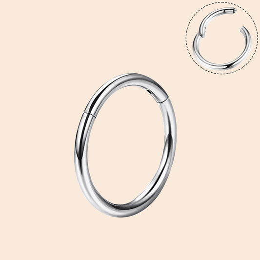 18G Minimalist Hinged Segment Nose Hoop