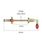 14g sword nipple rings