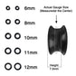 12PCS 6-12.7mm Double Flared Silicone Ear Plugs Tunnels